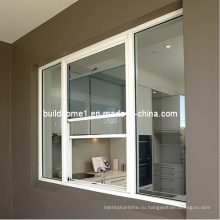 Изолированное алюминиевое вертикальное раздвижное окно